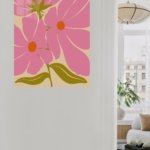 Pink Poppy Bloom metal wall art print, view 5