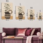 Earthenware Vessel with Olive Branch metal wall art print, view 6