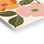 Terracotta Blossom Duo metal wall art print, view 2