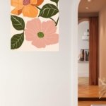 Terracotta Blossom Duo metal wall art print, view 5