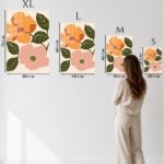 Terracotta Blossom Duo metal wall art print, view 6