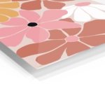 Terracotta Garden Blooms metal wall art print, view 2
