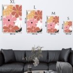 Terracotta Garden Blooms metal wall art print, view 6