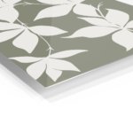 Ivory Botanical Silhouettes metal wall art print, view 2