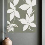 Ivory Botanical Silhouettes metal wall art print, view 4