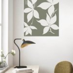 Ivory Botanical Silhouettes metal wall art print, view 5