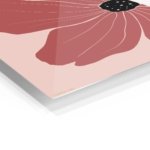 Terracotta Poppy Bloom metal wall art print, view 2