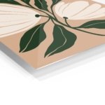 Cream Blossom Botanical metal wall art print, view 2