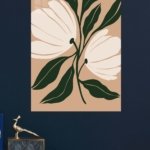 Cream Blossom Botanical metal wall art print, view 4