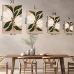 Cream Blossom Botanical metal wall art print, view 6