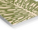 Olive Botanical Veins metal wall art print, view 2