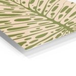 Olive Botanical Burst metal wall art print, view 2