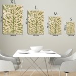 Olive Botanical Burst metal wall art print, view 6