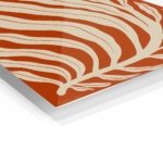 Terracotta Botanical Fronds metal wall art print, view 2