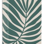 Deep Green Tropical Leaf metal wall art print