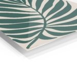 Deep Green Tropical Leaf metal wall art print, view 2