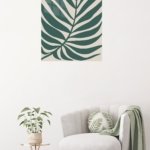 Deep Green Tropical Leaf metal wall art print, view 5