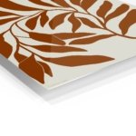 Rust Botanical Silhouette metal wall art print, view 2