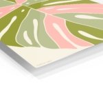 Blush Tropical Leaf metal wall art print, view 2