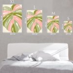 Blush Tropical Leaf metal wall art print, view 6