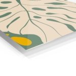 Ochre and Sage Abstract Botanicals metal wall art print, view 2