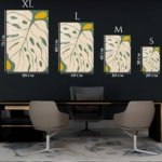 Ochre and Sage Abstract Botanicals metal wall art print, view 6