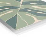 Earth Tone Abstract Leaves metal wall art print, view 2