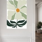 Sage Bloom metal wall art print, view 5