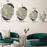 Abstract Sage Leaf Composition metal wall art print, view 6