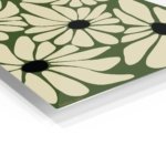 Olive Daisy Bloom metal wall art print, view 2