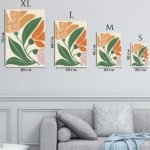 Abstract Tropical Botanical Blooms metal wall art print, view 6
