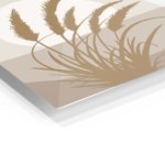 Golden Wheat Silhouette metal wall art print, view 2