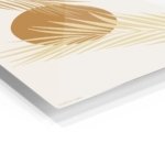 Golden Palm Sun metal wall art print, view 2
