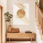 Golden Palm Sun metal wall art print, view 5