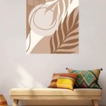 Earthy Botanical Silhouette metal wall art print, view 5