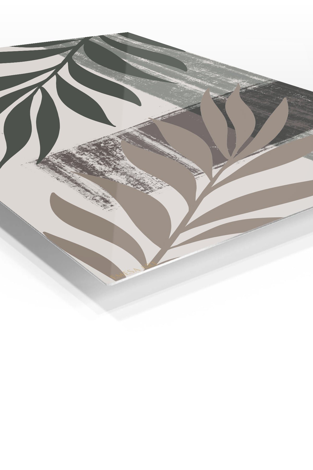 Earthy Botanical Silhouettes metal wall art print, view 2