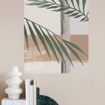 Sage Palm Fronds metal wall art print, view 4
