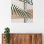 Sage Palm Fronds metal wall art print, view 5