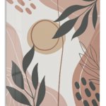 Earthy Botanical Shapes metal wall art print
