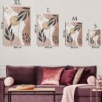 Earthy Botanical Shapes metal wall art print, view 6