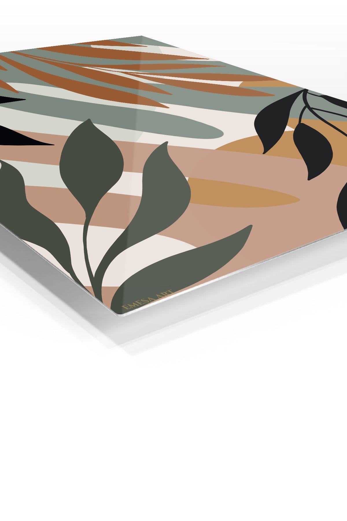 Earthy Botanical Arches metal wall art print, view 2