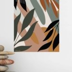 Earthy Botanical Arches metal wall art print, view 4