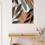 Earthy Botanical Arches metal wall art print, view 5