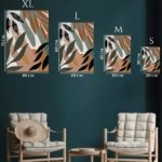 Earthy Botanical Arches metal wall art print, view 6