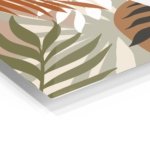 Earthy Tropical Palm Fronds metal wall art print, view 2