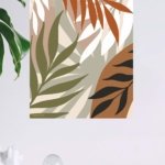Earthy Tropical Palm Fronds metal wall art print, view 4