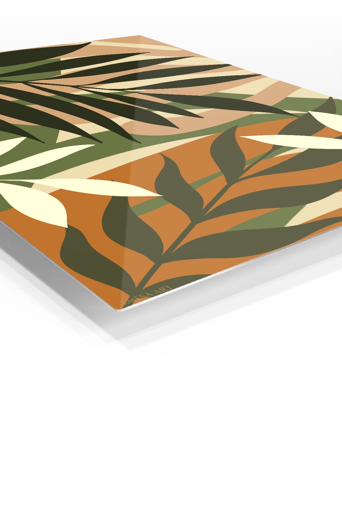 Earthy Botanical Canopy metal wall art print, view 2
