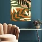 Earthy Botanical Canopy metal wall art print, view 5