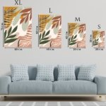 Earthy Botanical Layers metal wall art print, view 6