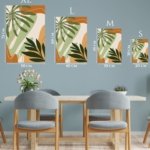 Abstract Tropical Foliage metal wall art print, view 6